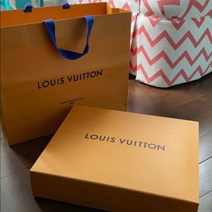 Louis Vuitton empty box and bag